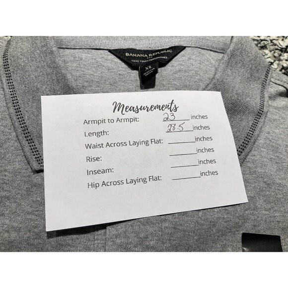 Banana Republic Polo XL Mens Luxe Touch Performance Gray S/S Size NWT - Picture 9 of 9